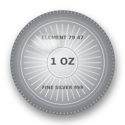 Silver coin (illustrated render)